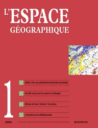 Image de L'espace géographique -  N°1