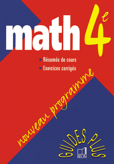 Image de MATH 4EME NOUVEAU PROG