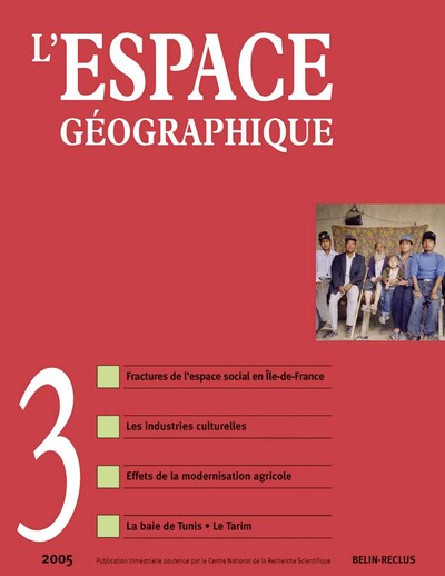 Image de L'Espace Géographique -  N°3