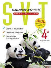 Picture of Mon cahier d'activités SVT 4e