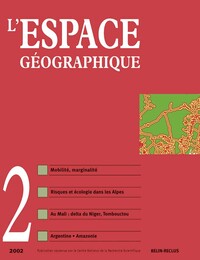 Image de L'espace géographique -  N°2
