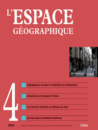 Image de L'Espace Géographique 2011-4