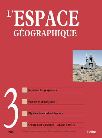 Picture of L'Espace géographique 2016-3