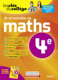 Picture of Je m'entraîne en Maths - 4ème