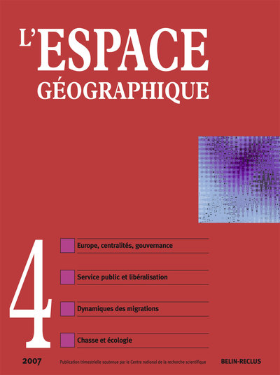 Picture of L'espace Géographique N°4
