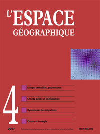 Picture of L'espace Géographique N°4