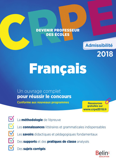 Image de CRPE Admissibilité Français