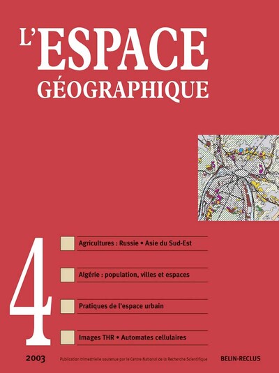 Image de L'espace géographique -  N°4