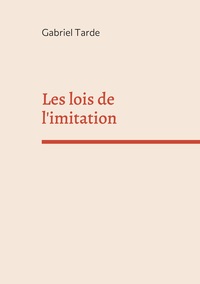Picture of Les lois de l'imitation