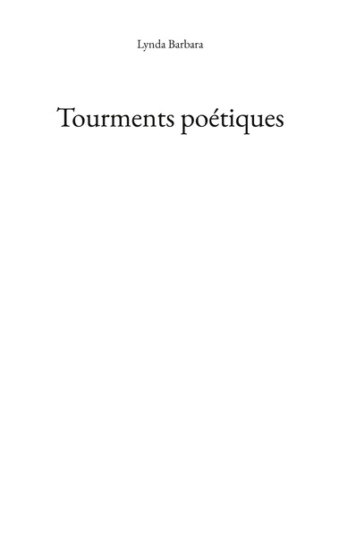 Image de Tourments poétiques