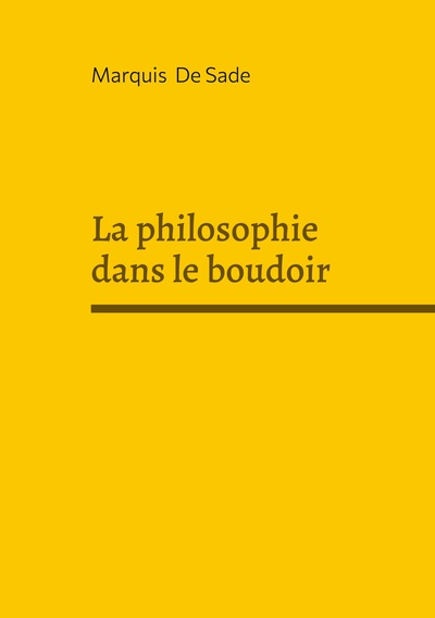 Picture of La philosophie dans le boudoir