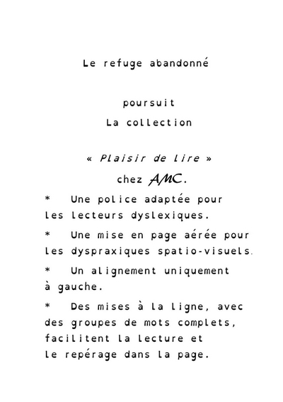 Picture of LE REFUGE ABANDONNE