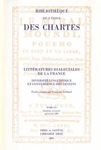 Image de Littératures dialectales de la France