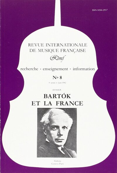 Picture of Revue Internationale de Musique Française (RIMF)  Numéro 8