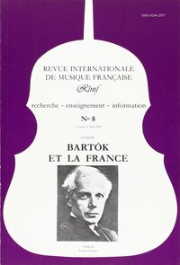 Picture of Revue Internationale de Musique Française (RIMF)  Numéro 8