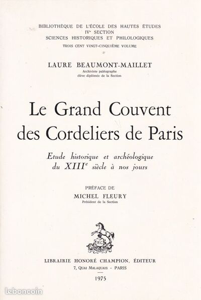 Image de Le Grand couvent des Cordeliers de Paris