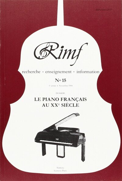 Picture of Revue Internationale de Musique Française (RIMF) Numéro 15