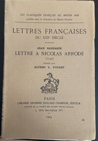 Picture of Lettre à Nicolas Arrode (1249)