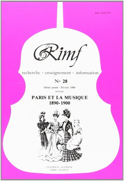Image de Revue Internationale de Musique Française (RIMF)  Numéro 28.