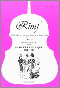 Image de Revue Internationale de Musique Française (RIMF)  Numéro 28.