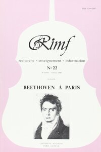 Picture of Revue Internationale de Musique Française (RIMF). Numéro 22.