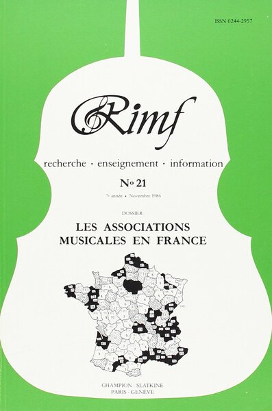 Picture of Revue Internationale de Musique Française (RIMF) Numéro 21