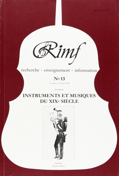 Picture of Revue Internationale de Musique Française (RIMF). Numéro 13