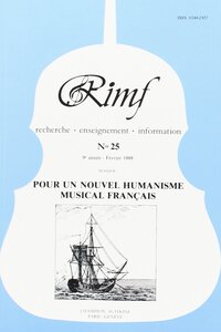 Picture of Revue Internationale de Musique Française (RIMF). Numéro 25
