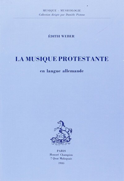 Picture of La musique protestante en langue allemande