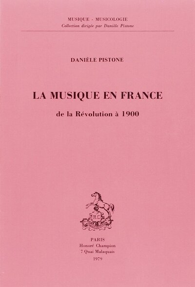 Picture of La musique en France de la Révolution à 1900