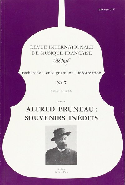 Picture of Revue Internationale de Musique Française (RIMF) Numéro 7