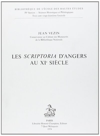 Image de Les scriptoria d'Angers au XIe siècle