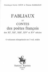 Picture of Fabliaux et contes des poètes françois des XIe, XIIe, XIIIe, XIVe et XVe siècles,