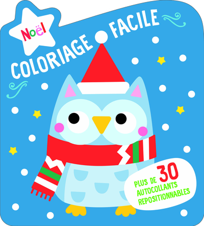 Picture of Couverture rouge coloriage facile Noel