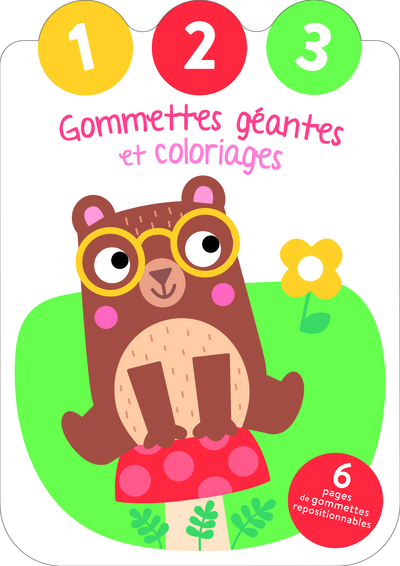 Picture of L'ours - Gommettes géantes et coloriages