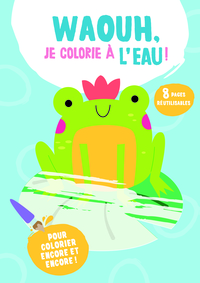 Image de Waouh, je colorie à l'eau ! La grenouille