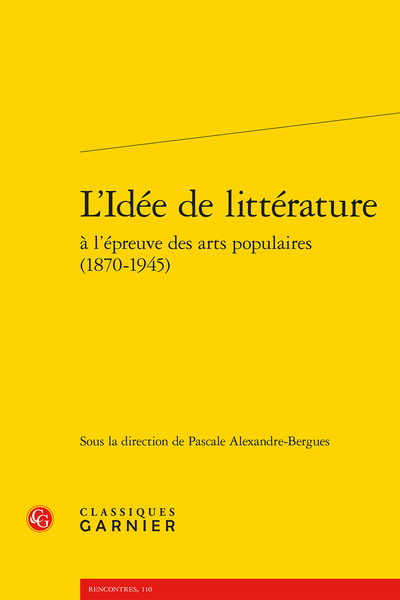 Image de L'Idée de littérature
