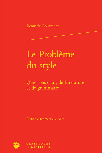 Picture of Le Problème du style