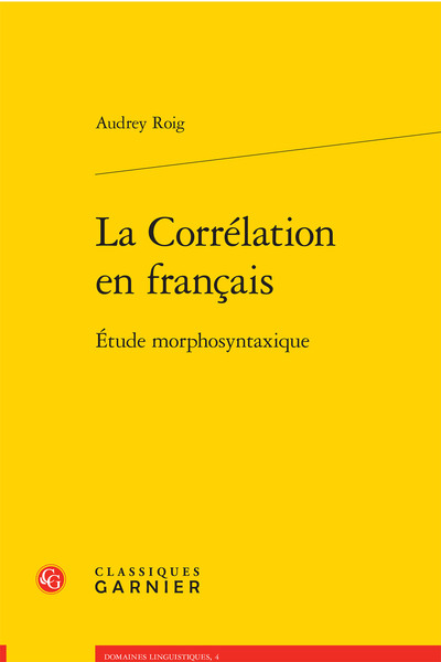 Picture of La Corrélation en français