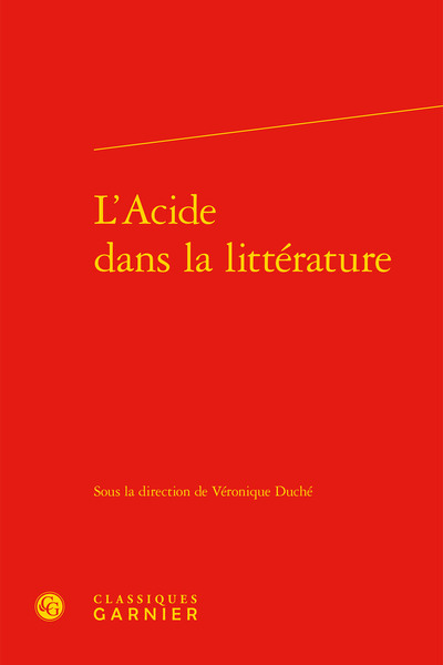 Image de L'Acide dans la littérature