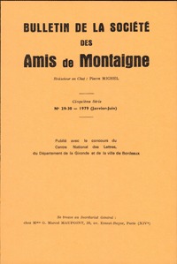 Image de Bulletin de la Société des amis de Montaigne. V, 1979-1, n° 29-30