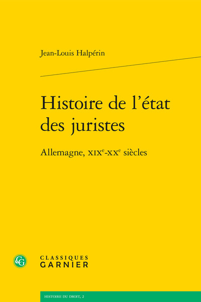 Picture of Histoire de l'état des juristes