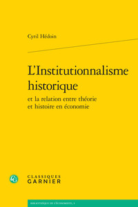 Picture of L'Institutionnalisme historique