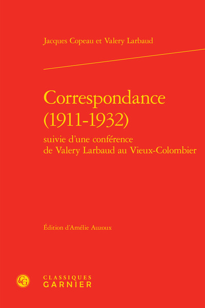 Image de Correspondance (1911-1932)