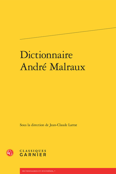 Picture of Dictionnaire André Malraux