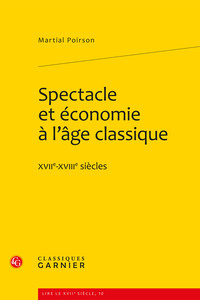 Image de Spectacle et économie à l'âge classique