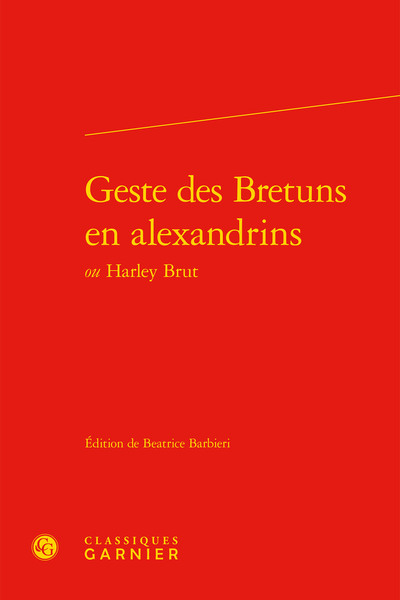 Picture of Geste des Bretuns en alexandrins