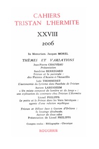 Image de Cahiers Tristan L'Hermite