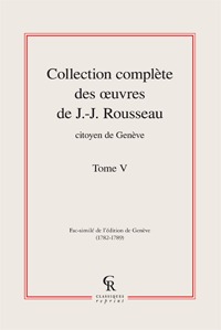Image de Collection complète des oeuvres de J.-J. Rousseau, Citoyen de Genève