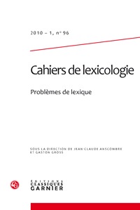 Image de Cahiers de lexicologie